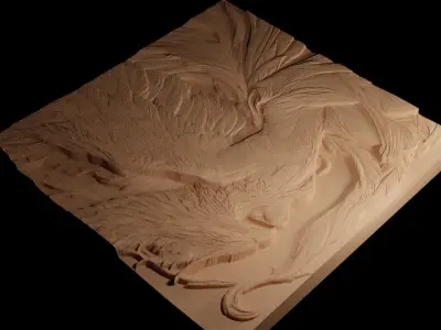 Phoenix CNC 3d Print High Relief Sand Casting 3D print model