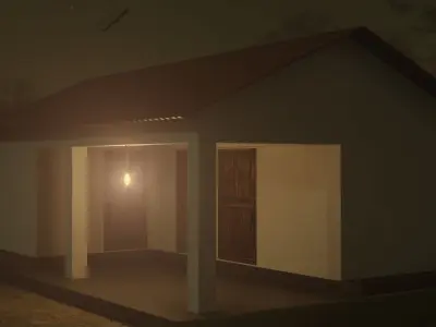 Rural Indian Small House - exteriorOnly Free low-poly 3D model