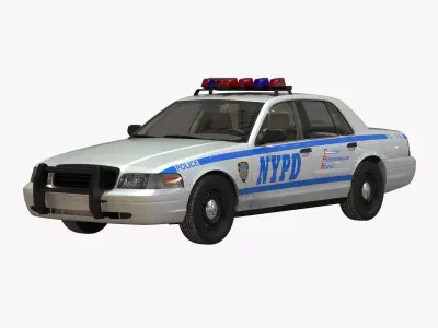 Generic Police Car NYPD 3D model