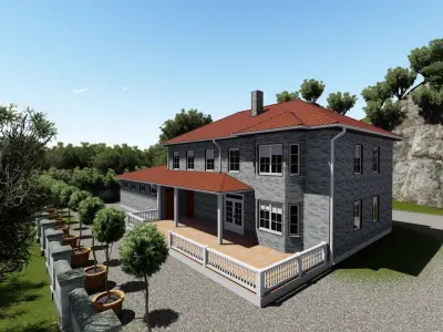 modern house 3D model