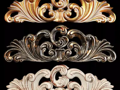 Classic carved 020 3D model