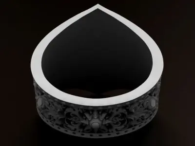 Harley Davidson Ring 3D print model