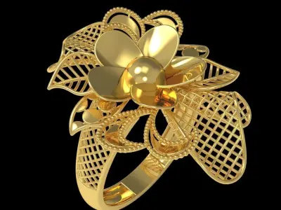 Fusion Gold Rings RAA06 3D print model