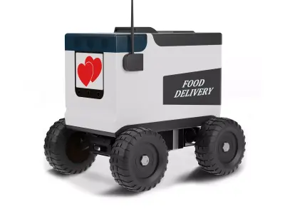 Food Delivery Robot 3D model