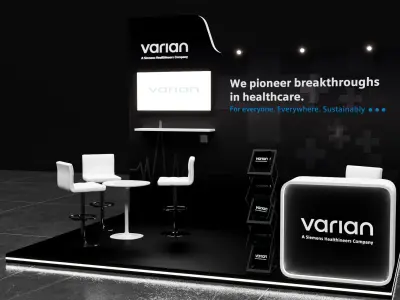 two simple of booth 3x4 and 4x4 3D model