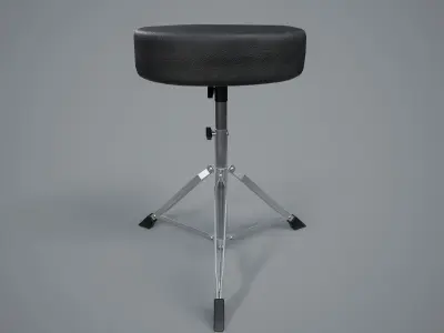 Drum Stool PBR Game Ready Low-poly 3D model