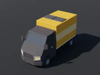 10 Low poly City Vehicles Low-poly 3D model