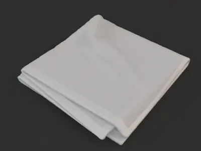 Folded Towels 3D model
