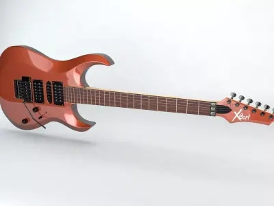 Electric Guitar Cort X6 3D model
