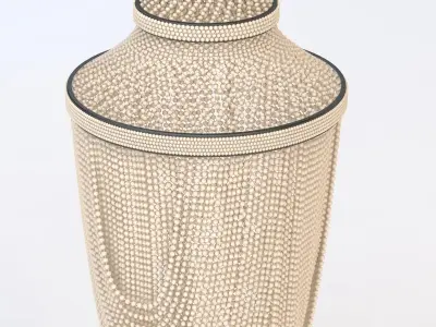 Luxe Shell Chandelier 3D model