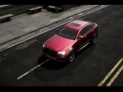 SUV 02 Driveable Animated Realistic Low-poly 3D model