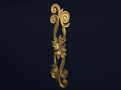 Classic decor ornament v-3D model11 3D model