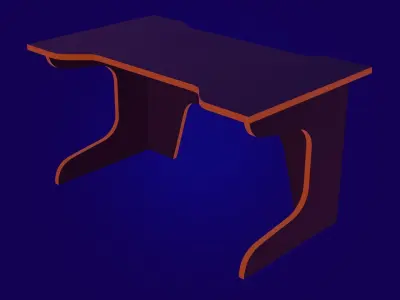 Game table E-Sport Gear Comfy ESG-14 BY for decor or games 3D model