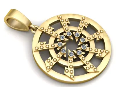  FANCY DESIGN PENDANT 3D PRINTABLE MODEL 3D print model