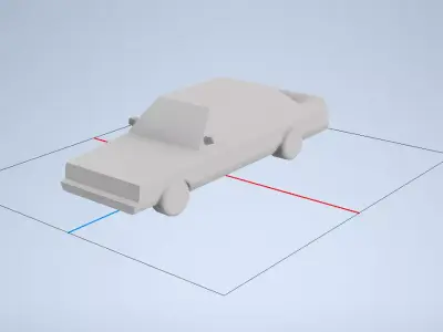 Low Polly Car  Free 3D print model