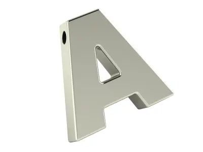 Pendant Letter A 3D print model