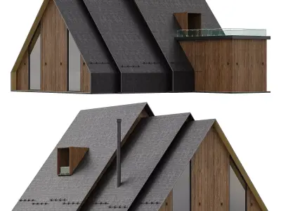 A Frame house1 3D model