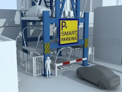 Smart Park Vertical 3D model