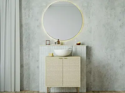 Vanity Unit with decor by Maisons du Monde 3D model