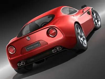 Alfa Romeo 8C Competizione HighPoly 3D model