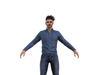 Male Figure for Animation and Games 3D model