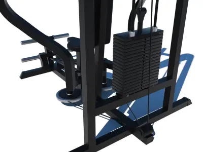 Pec Dec Fly Machine - Gym Equipment 3D model