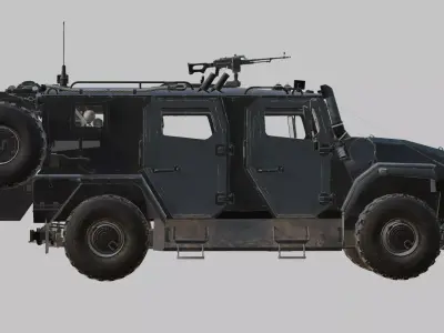 Atlet Military Russian Armored Vehicle 3D model