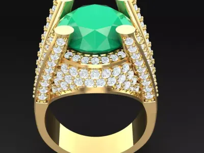Luxury Men Rings Designs 6MR064 3D print model