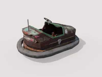 Abandoned Pripyat Bumper Car-Dodgem Car 1 3D model