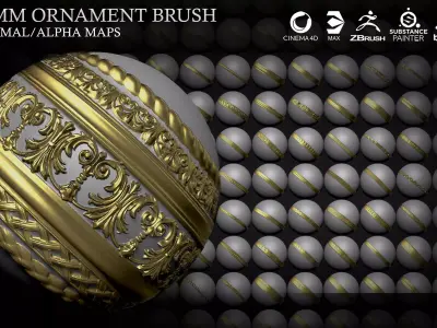 140 Trim ORNAMENT Alpha 3D model