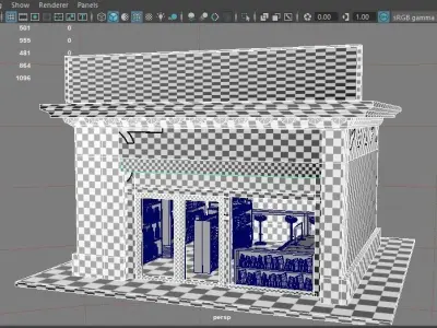 FUTURISTIC MAMBO Low-poly 3D model