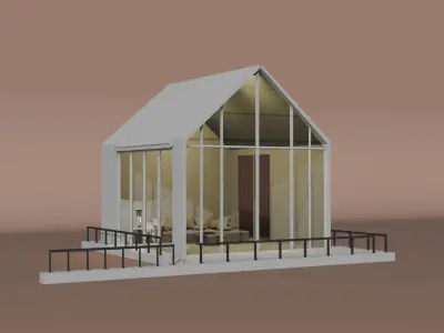 Modern Shed   Morshed 4 Low-poly 3D model