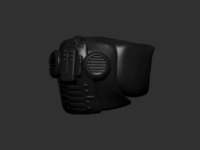 helmet high poly sculpt 3d printable  3D model 34