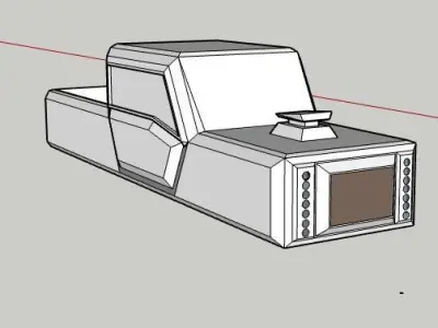 Truck front of device Free 3D model