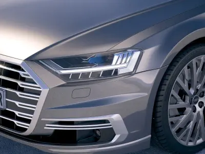 Audi A8L 2018 3D model