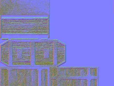 Chest wooden Free 3D print model