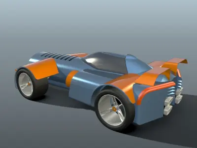 Fiction toy car concept  3D model