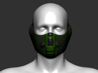 helmet high poly sculpt 3d printable  3D model 45