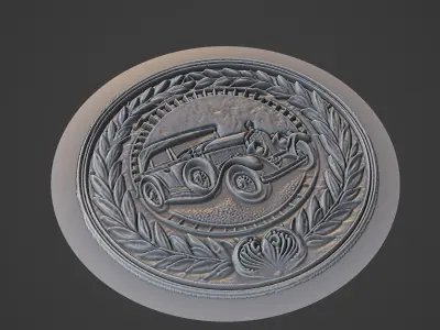Car Pendant Medallion 3D print model