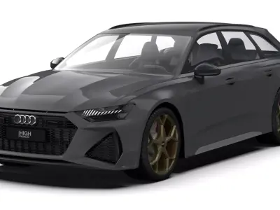 Audi RS6 Avant performance 2023 3D model