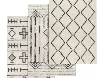 Rug Set 1485 3D model