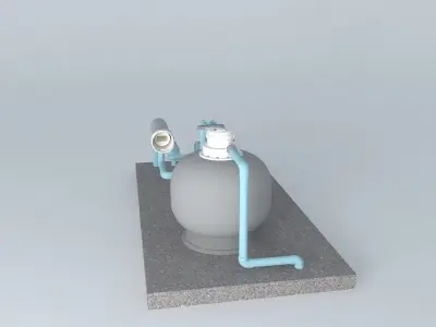 Workshop water pump 3D model