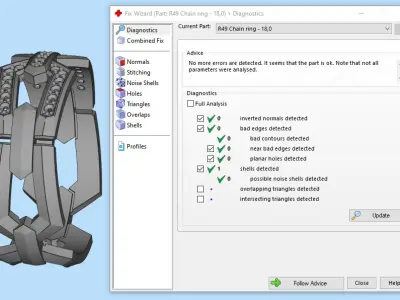 Wedding Chains ring all sizes R49 3D print model