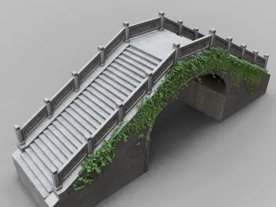 Bridge stone 3D model