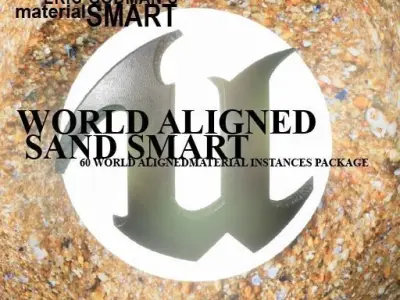 Sand World Aligned Materials 3D model