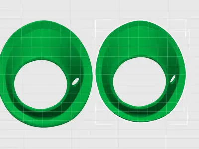 Mitsubishi Pajero GLX Sport fog light cover 3D print model