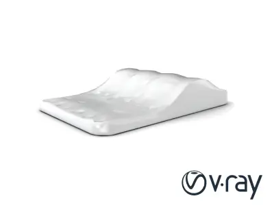 Ski Slope Terrain Realistic Snow Model Pack Low-poly 3D model