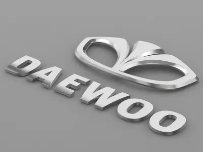 daewoo logo 3D model
