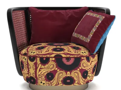 Armchair Caral 3D model