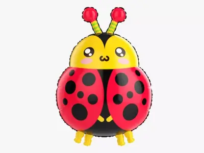 Ladybird decoration foil balloon 13  3D model